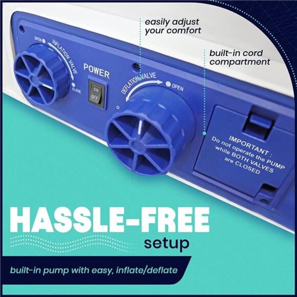 Queen Air Mattress for Camping, Home & Travel - 16 Inch Double Height - Picture 6 of 6